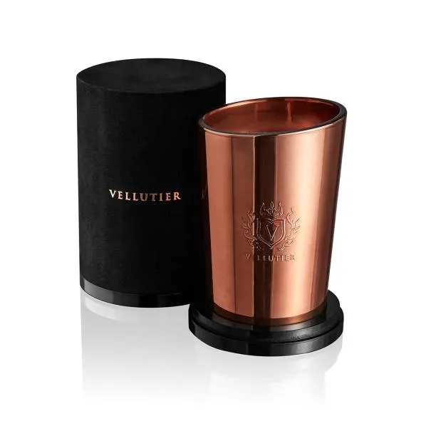 Flaming Sunset-kaars uit Prestige Collection met zwarte verpakking