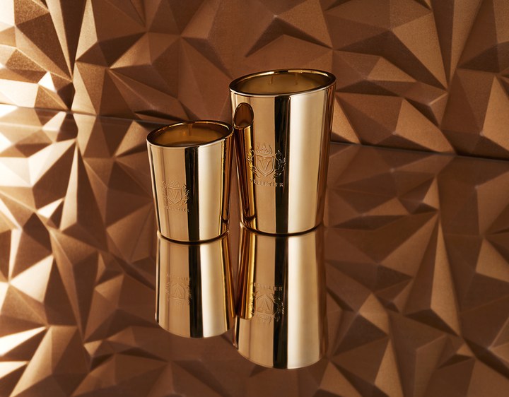 VELLUTIER Golden Divine candle from the Prestige Collection