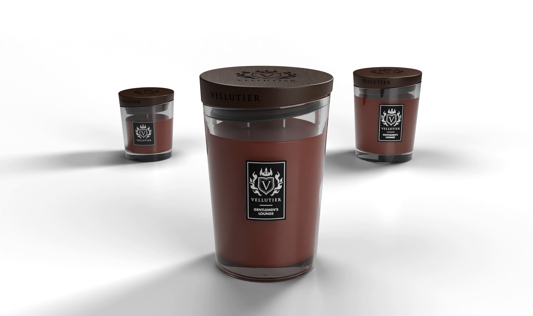 Inszenierung von VELLUTIER Kerzen Gentlemen's Lounge